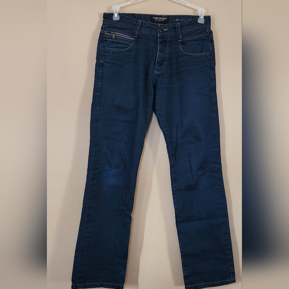 JACK & JONES Jeans Men W30 L32 Rick Comfort Fit Dark Blue Button Fly - Picture 1 of 13
